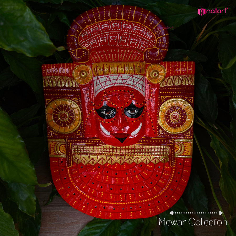 Wooden Theyyam face