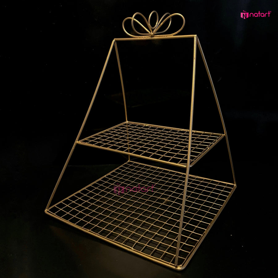 Metal Pyramid Basket/ Cupcake Holder