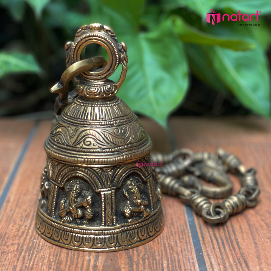 Brass Musical Ganesha Bell